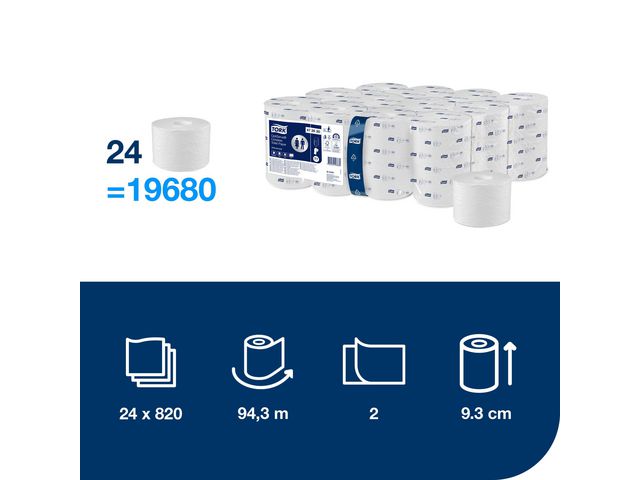 Toalettpapper TORK Adv T7 2-lag 24/krt